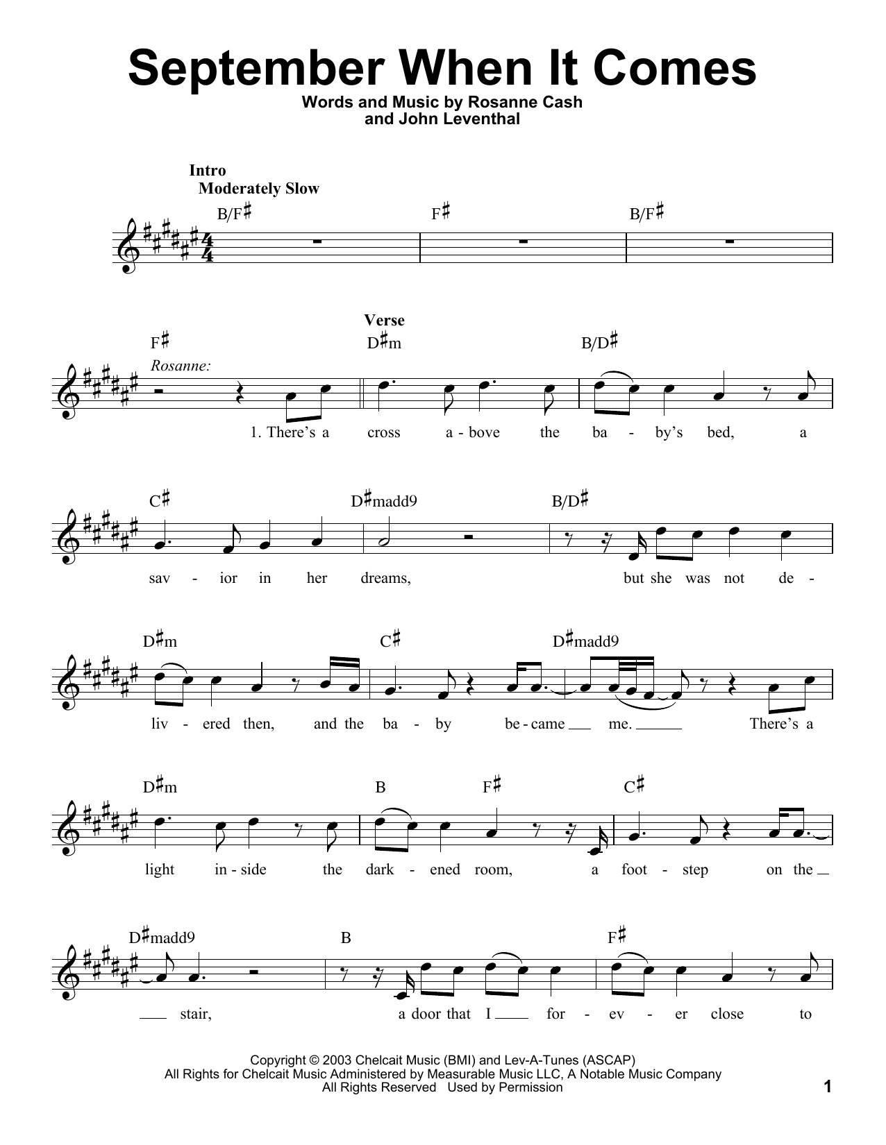 Download Johnny Cash September When It Comes Sheet Music