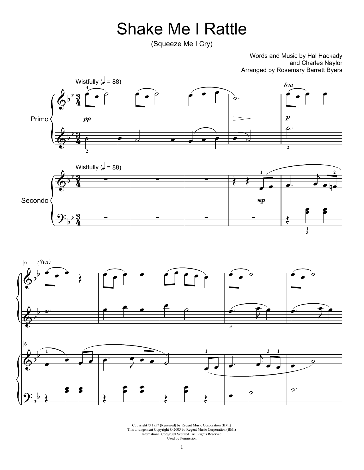 Download Marion Worth Shake Me I Rattle (Squeeze Me I Cry) Sheet Music