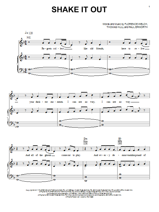Download Florence And The Machine Shake It Out Sheet Music