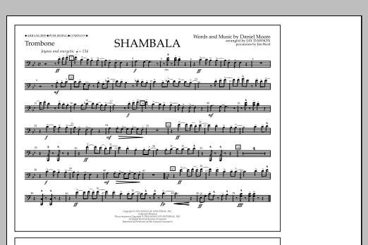 Download Jay Dawson Shambala - Trombone Sheet Music