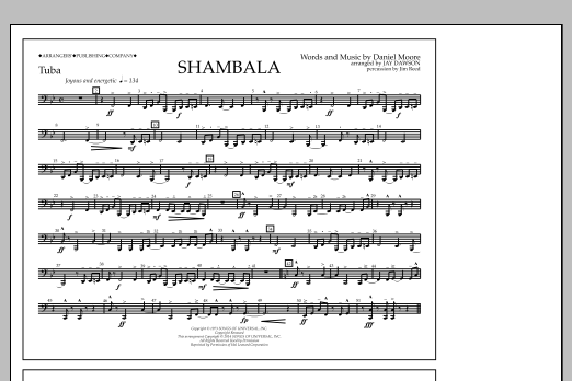 Download Jay Dawson Shambala - Tuba Sheet Music