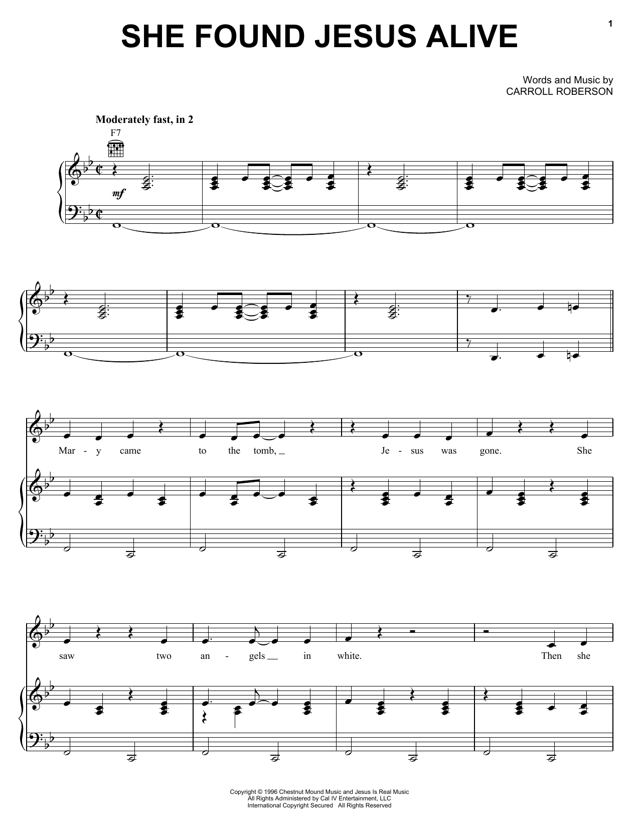 Download The Hoppers She Found Jesus Alive Sheet Music