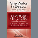 Download or print She Walks In Beauty Sheet Music Printable PDF 10-page score for Concert / arranged TTBB Choir SKU: 410566.