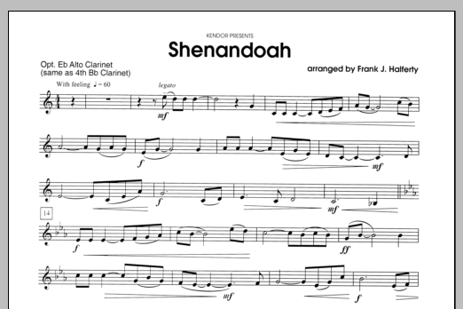 Download Halferty Shenandoah - Clarinet Sheet Music