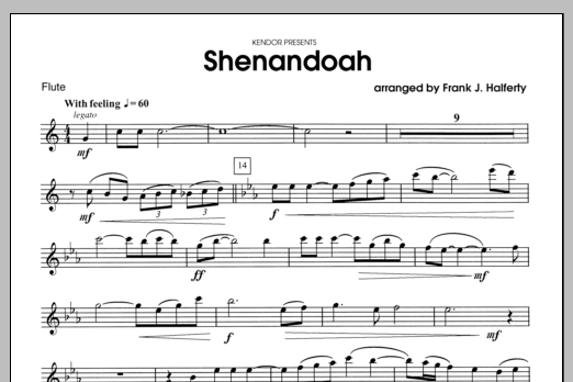 Download Halferty Shenandoah - Flute Sheet Music