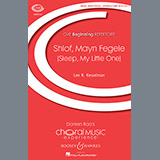 Download or print Shlof, Mayn Fegele (Sleep, My Little One) Sheet Music Printable PDF 4-page score for Concert / arranged Unison Choir SKU: 154135.
