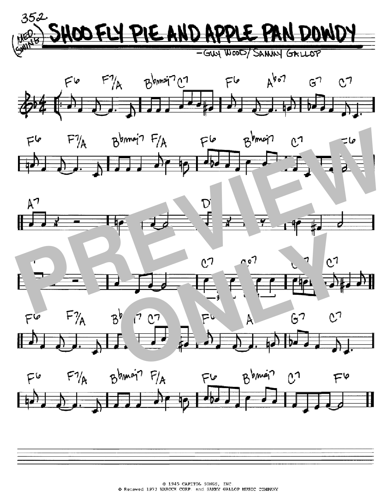 Download Sammy Gallop Shoo Fly Pie And Apple Pan Dowdy Sheet Music