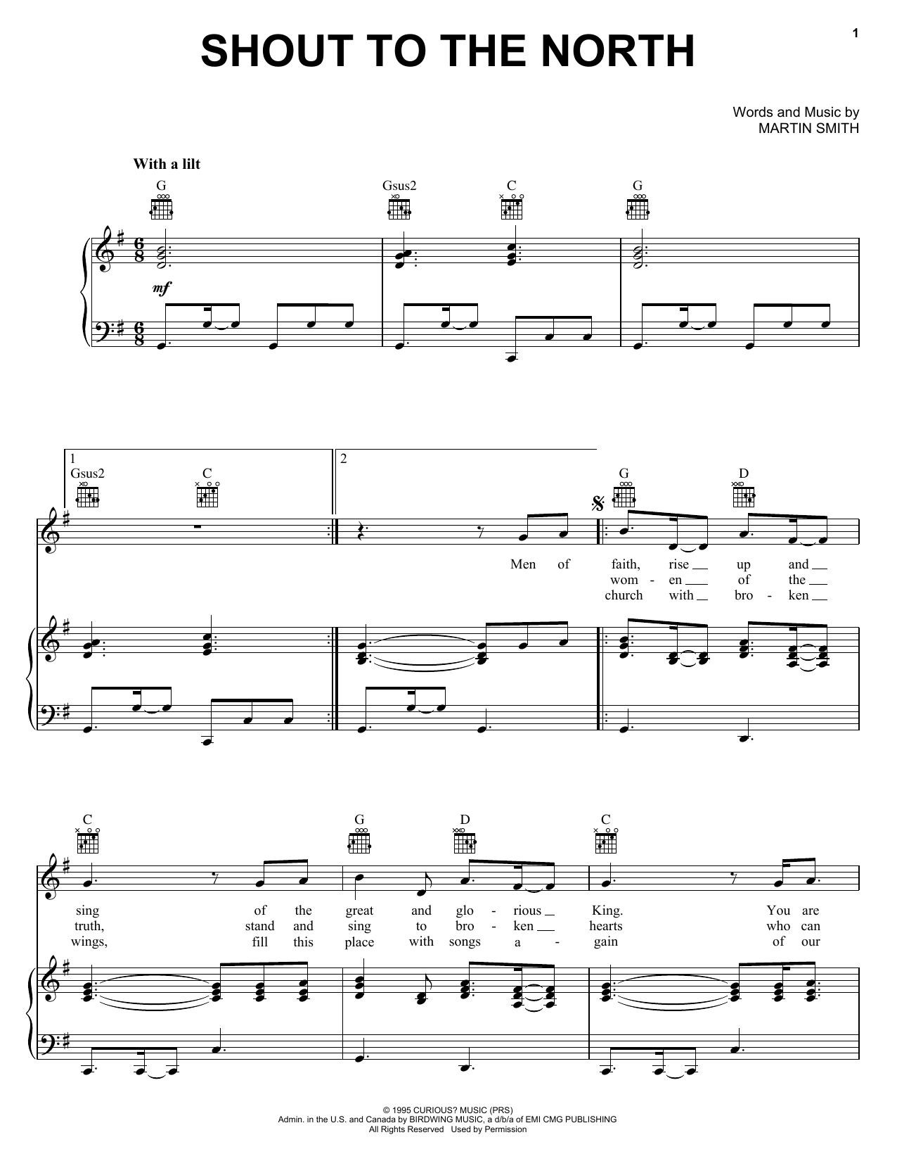 Download Robin Mark Shout To The North Sheet Music