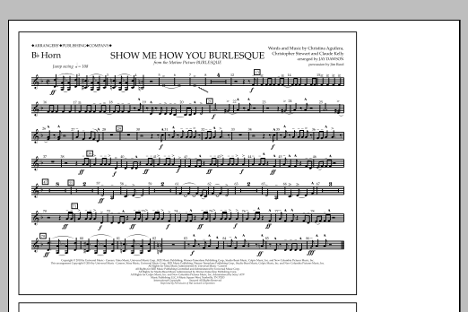 Download Jay Dawson Show Me How You Burlesque - Bb Horn Sheet Music