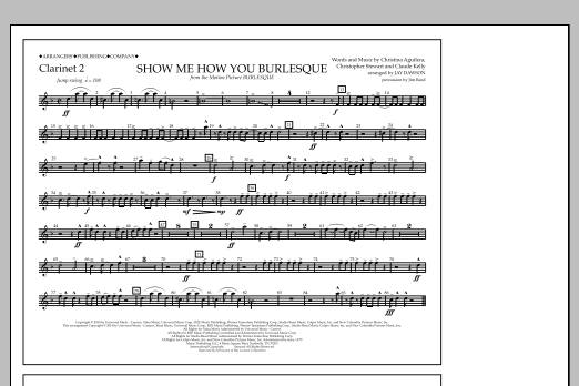 Download Jay Dawson Show Me How You Burlesque - Clarinet 2 Sheet Music