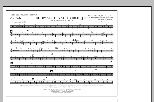 Download Jay Dawson Show Me How You Burlesque - Cymbals Sheet Music