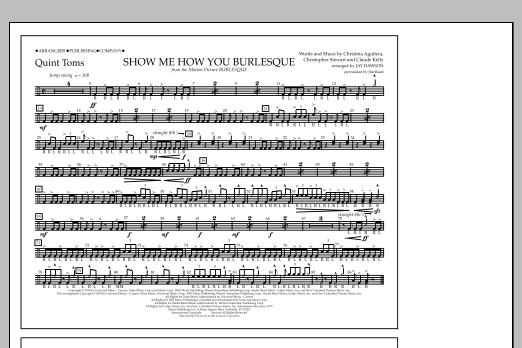 Download Jay Dawson Show Me How You Burlesque - Quint-Toms Sheet Music