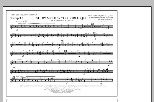 Download Jay Dawson Show Me How You Burlesque - Trumpet 2 Sheet Music