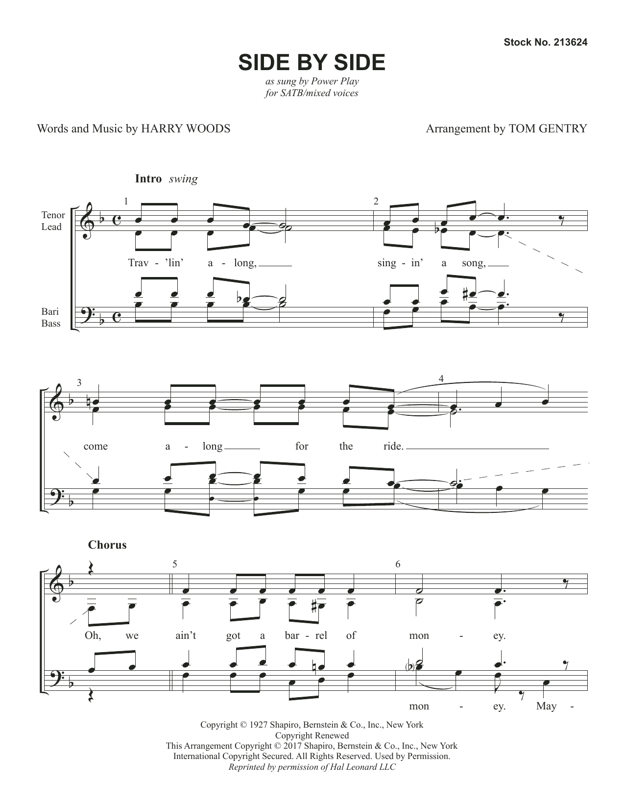 Download Power Play Side By Side (arr. Tom Gentry) Sheet Music