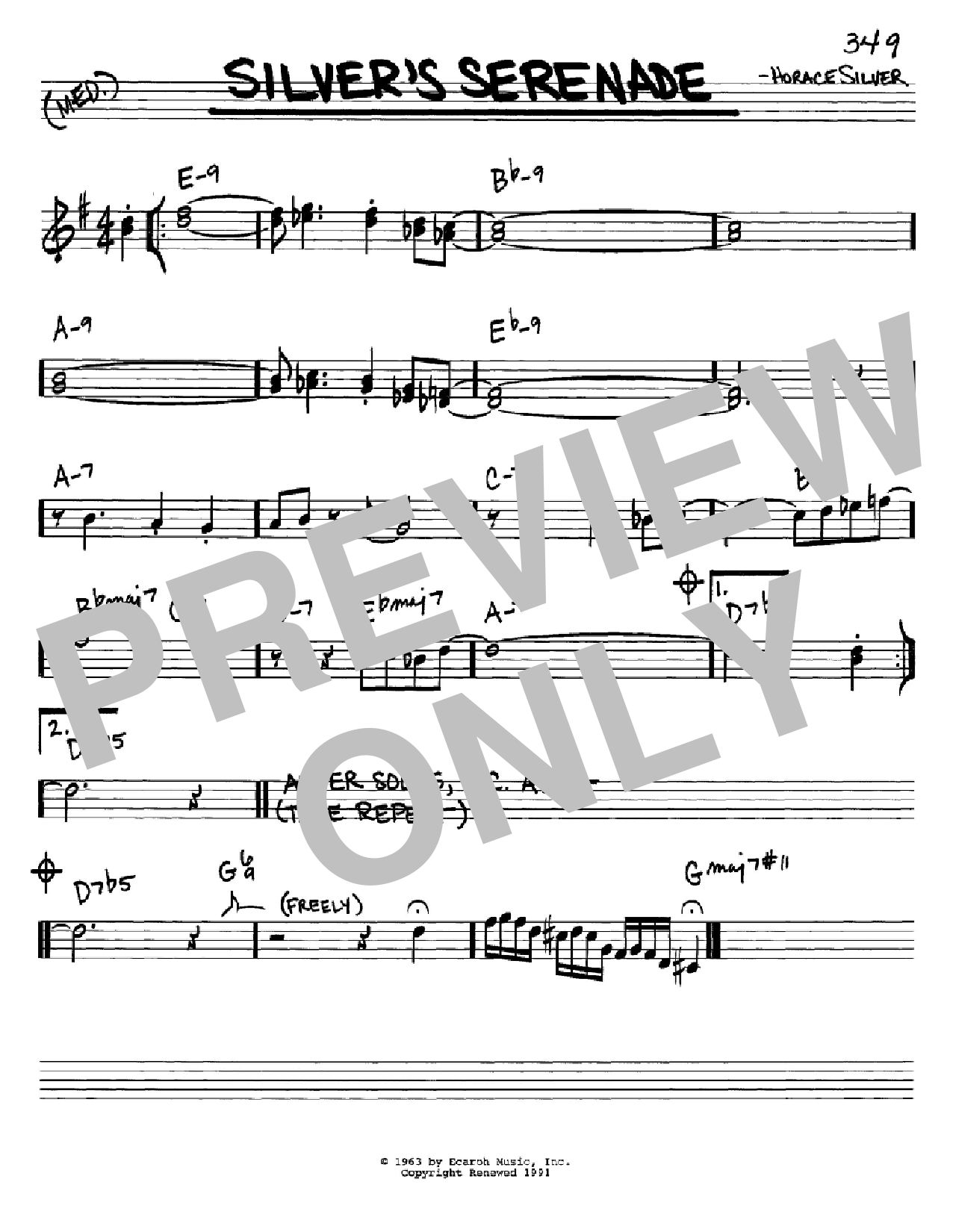 Download Horace Silver Silver's Serenade Sheet Music