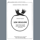 Download or print Sim Shalom (Grant Us Peace) Sheet Music Printable PDF 9-page score for Classical / arranged SATB Choir SKU: 451689.