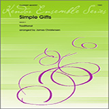 Download or print Simple Gifts - Full Score Sheet Music Printable PDF 4-page score for Classical / arranged Woodwind Ensemble SKU: 317471.
