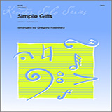 Download or print Simple Gifts - Piano/Score Sheet Music Printable PDF 4-page score for Classical / arranged Brass Solo SKU: 313474.