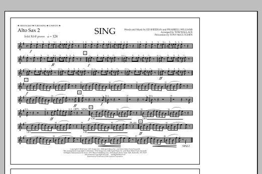Download Tom Wallace Sing - Alto Sax 2 Sheet Music
