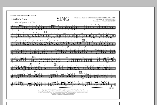 Download Tom Wallace Sing - Baritone Sax Sheet Music