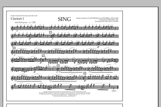 Download Tom Wallace Sing - Clarinet 1 Sheet Music