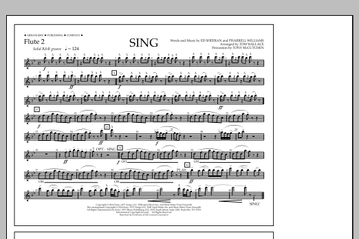 Download Tom Wallace Sing - Flute 2 Sheet Music