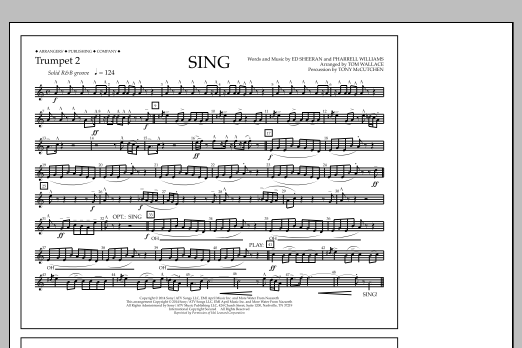 Download Tom Wallace Sing - Trumpet 2 Sheet Music