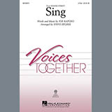 Download or print Joe Raposo Sing (from Sesame Street) (arr. Steve Zegree) Sheet Music Printable PDF 11-page score for Concert / arranged 2-Part Choir SKU: 97474.