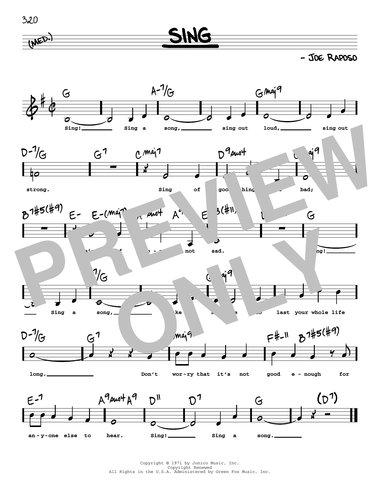 The Carpenters Sing (Low Voice) sheet music notes printable PDF score