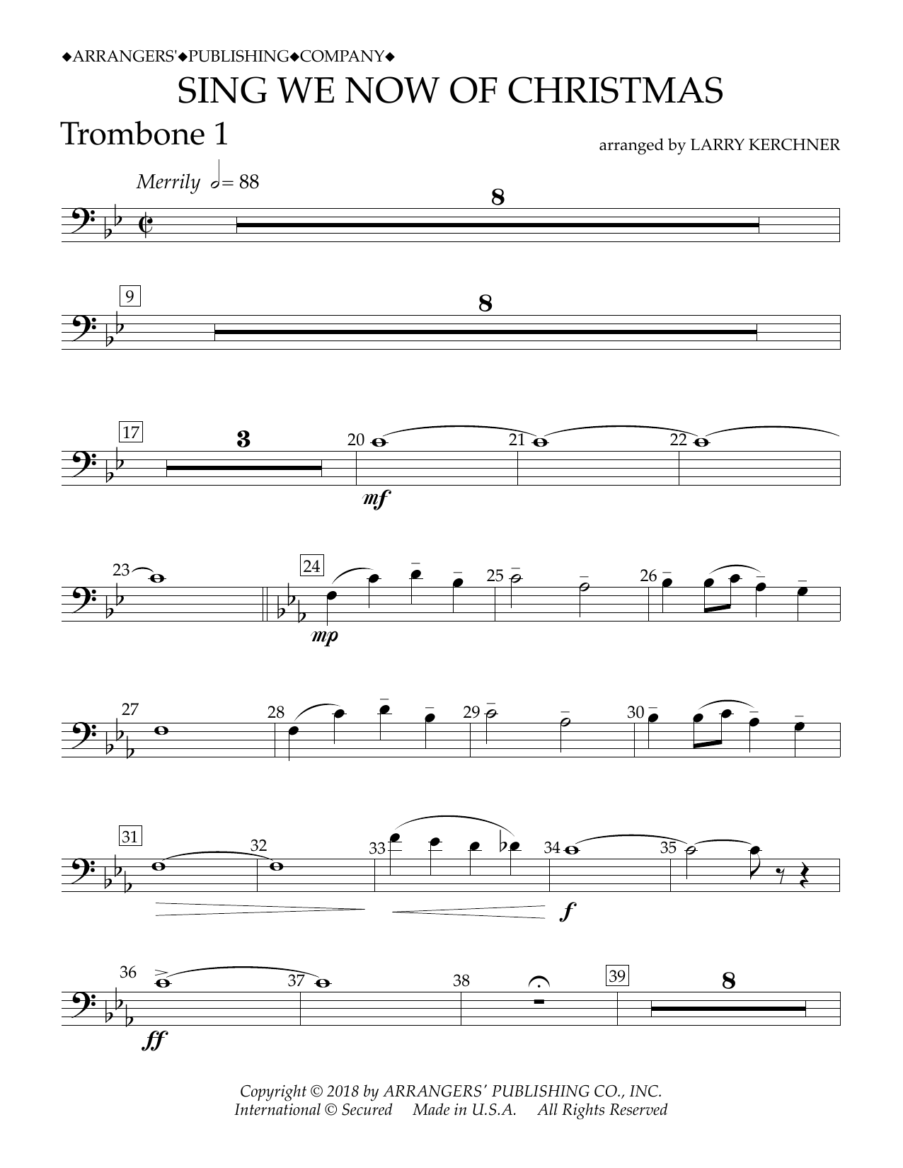 Download Traditional French Carol Sing We Now of Christmas (arr. Larry Ke Sheet Music