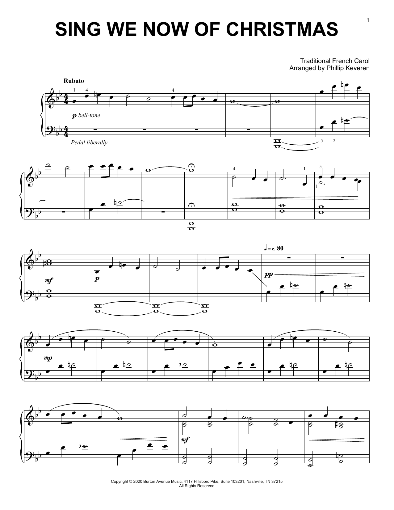 Download Traditional French Carol Sing We Now Of Christmas (arr. Phillip Sheet Music