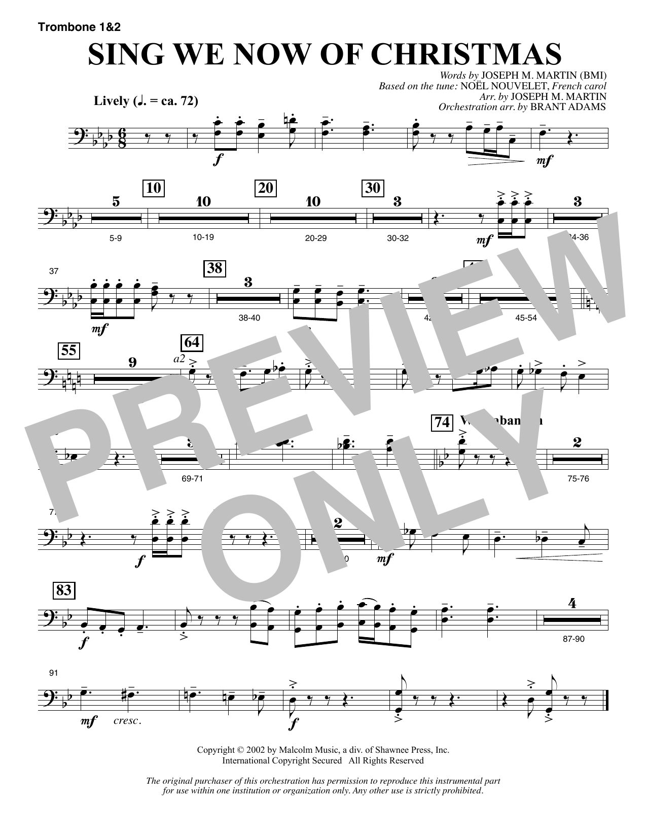 Download Joseph M. Martin Sing We Now Of Christmas (from Morning Sheet Music