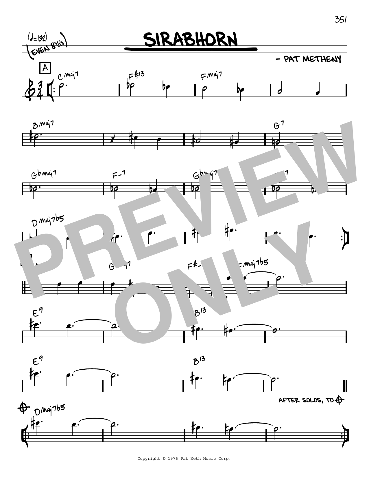Download Pat Metheny Sirabhorn [Reharmonized version] (arr. Sheet Music