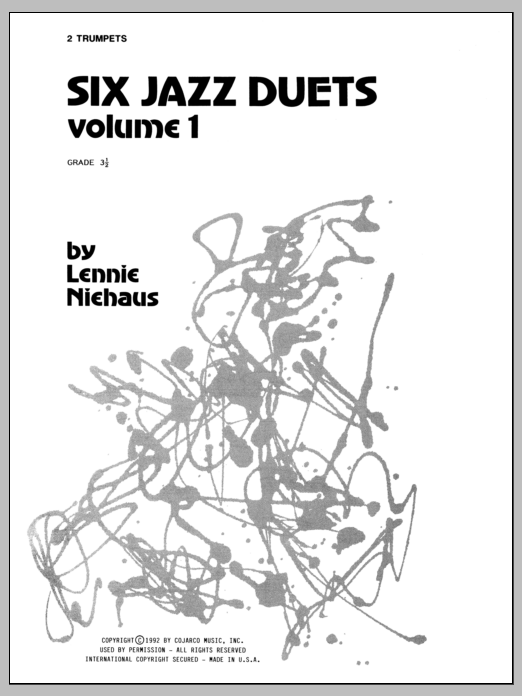 Download Niehaus Six Jazz Duets, Volume 1 Sheet Music