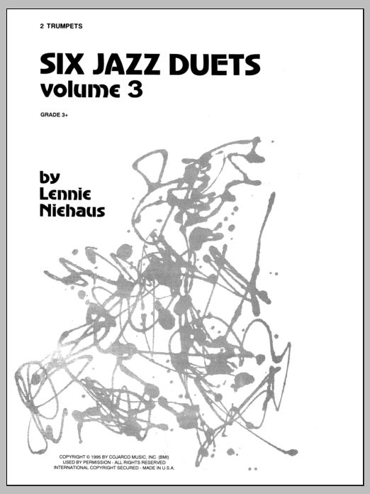 Download Niehaus Six Jazz Duets, Volume 3 Sheet Music