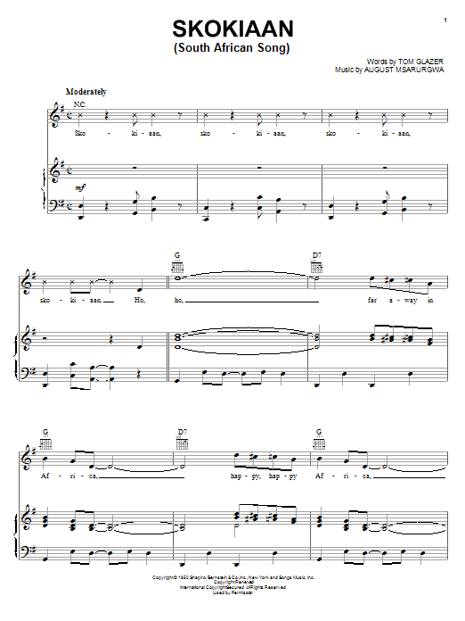Download Louis Armstrong Skokiaan (South African Song) Sheet Music