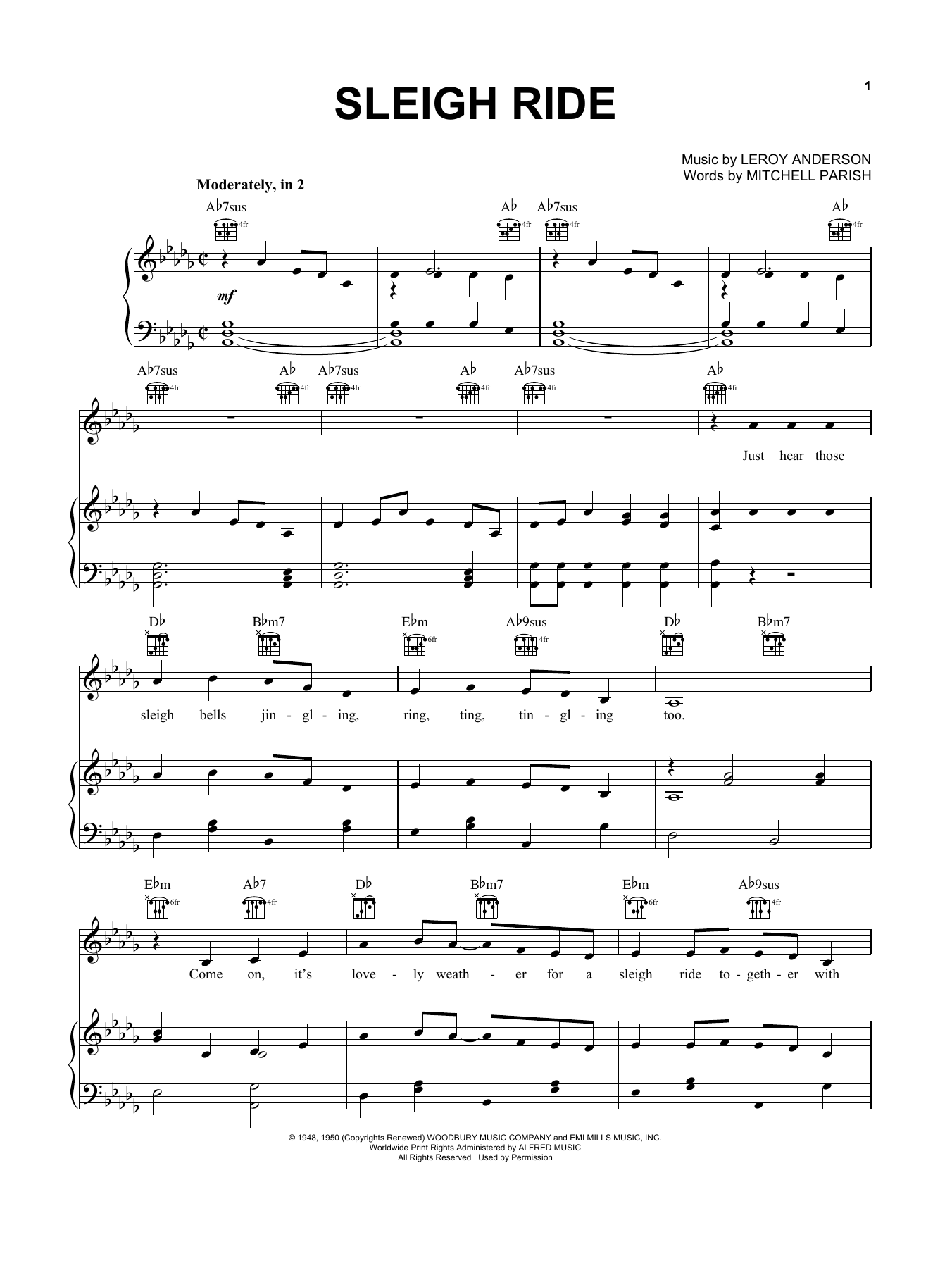 Download Leroy Anderson Sleigh Ride Sheet Music