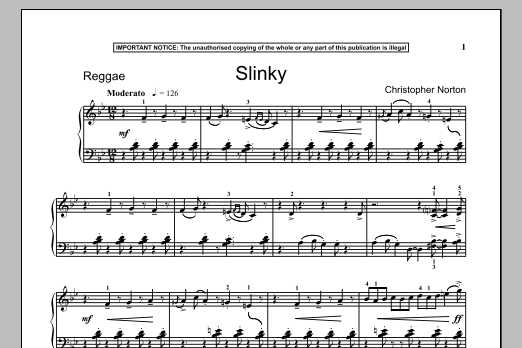 Download Christopher Norton Slinky Sheet Music