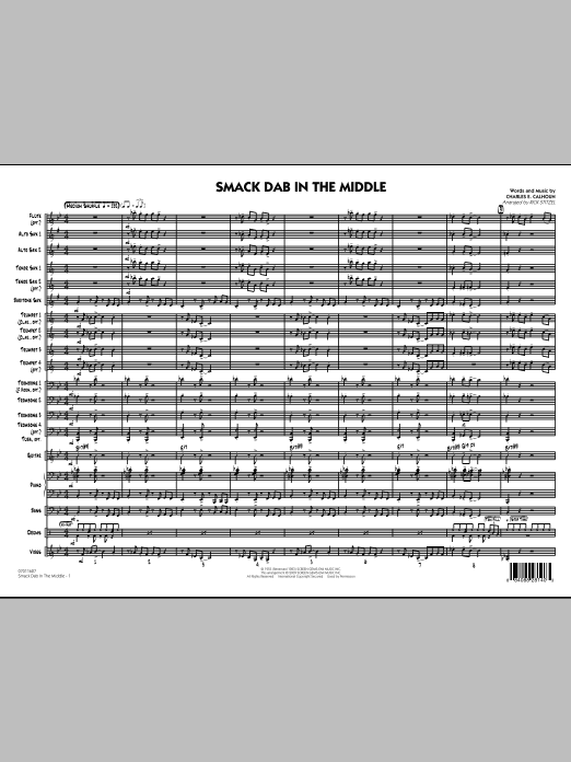 Download Rick Stitzel Smack Dab In The Middle - Full Score Sheet Music