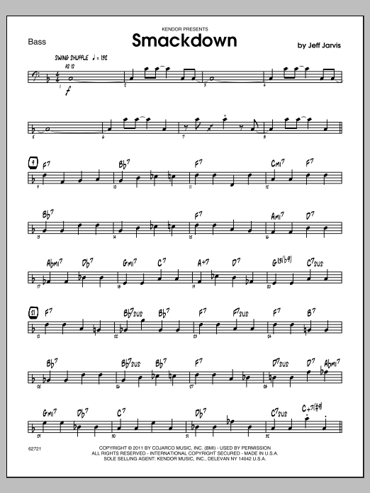 Download Jarvis Smackdown - Bass Sheet Music