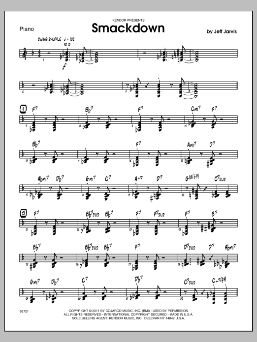 Download Jarvis Smackdown - Piano Sheet Music