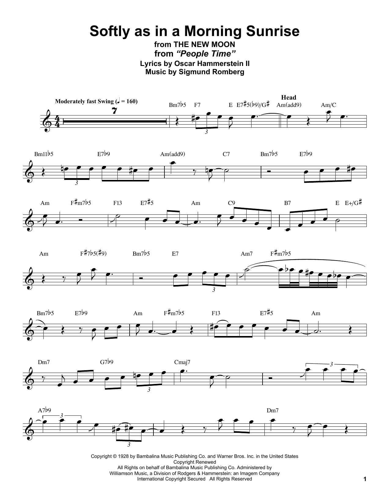Download Stan Getz Softly As In A Morning Sunrise (from Th Sheet Music