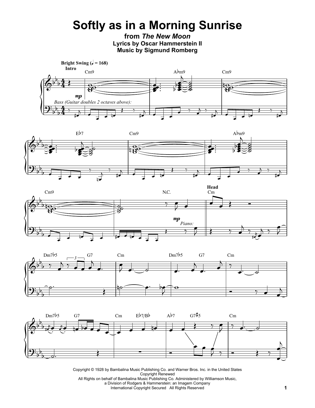 Download Vince Guaraldi Softly As In A Morning Sunrise Sheet Music