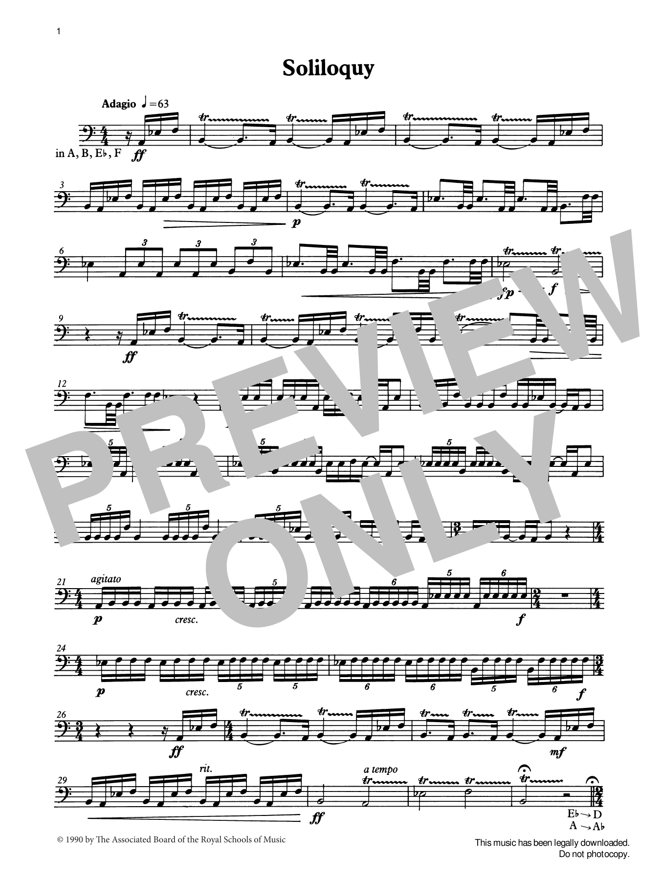 Download Ian Wright Soliloquy from Graded Music for Timpani Sheet Music