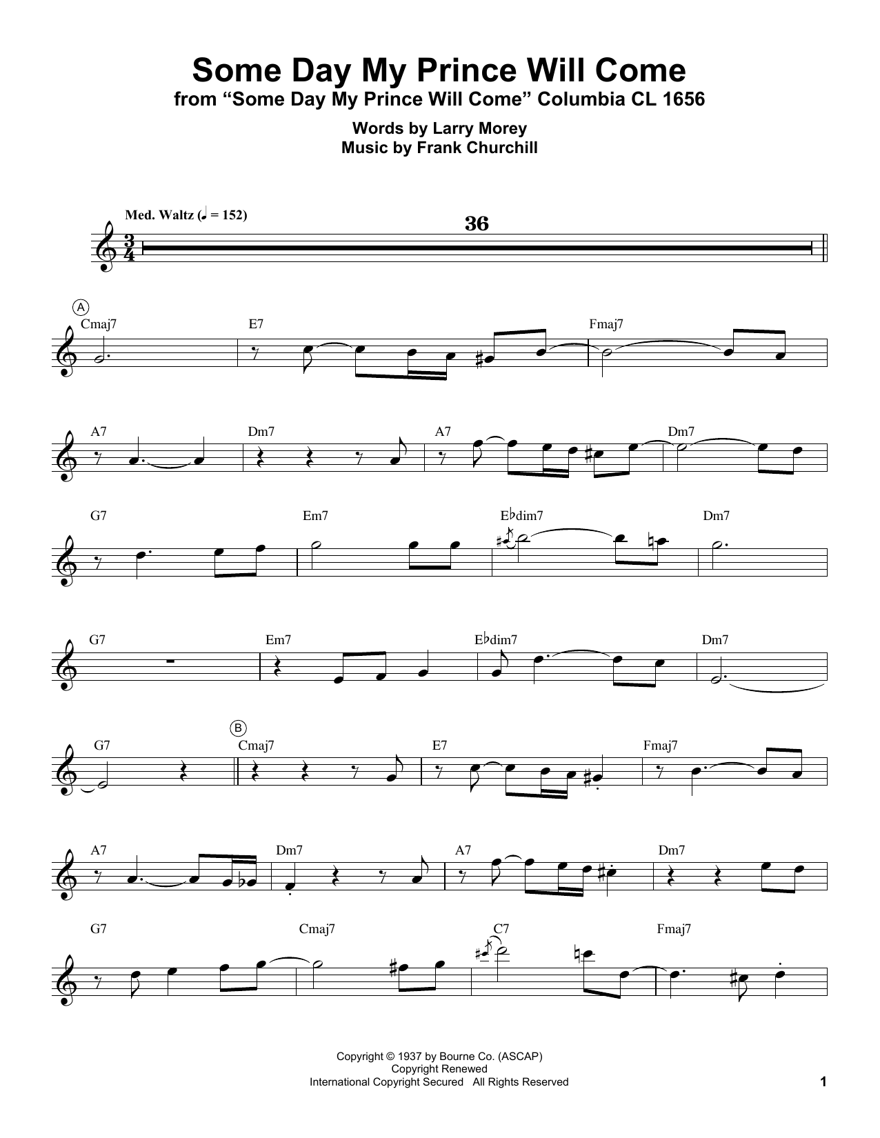Download Miles Davis Some Day My Prince Will Come Sheet Music