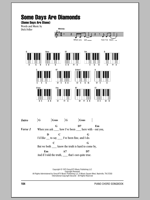 Download John Denver Some Days Are Diamonds (Some Days Are S Sheet Music