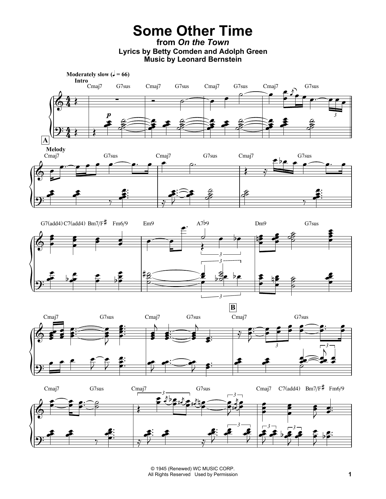 Download Bill Evans Some Other Time (from Step Lively) Sheet Music