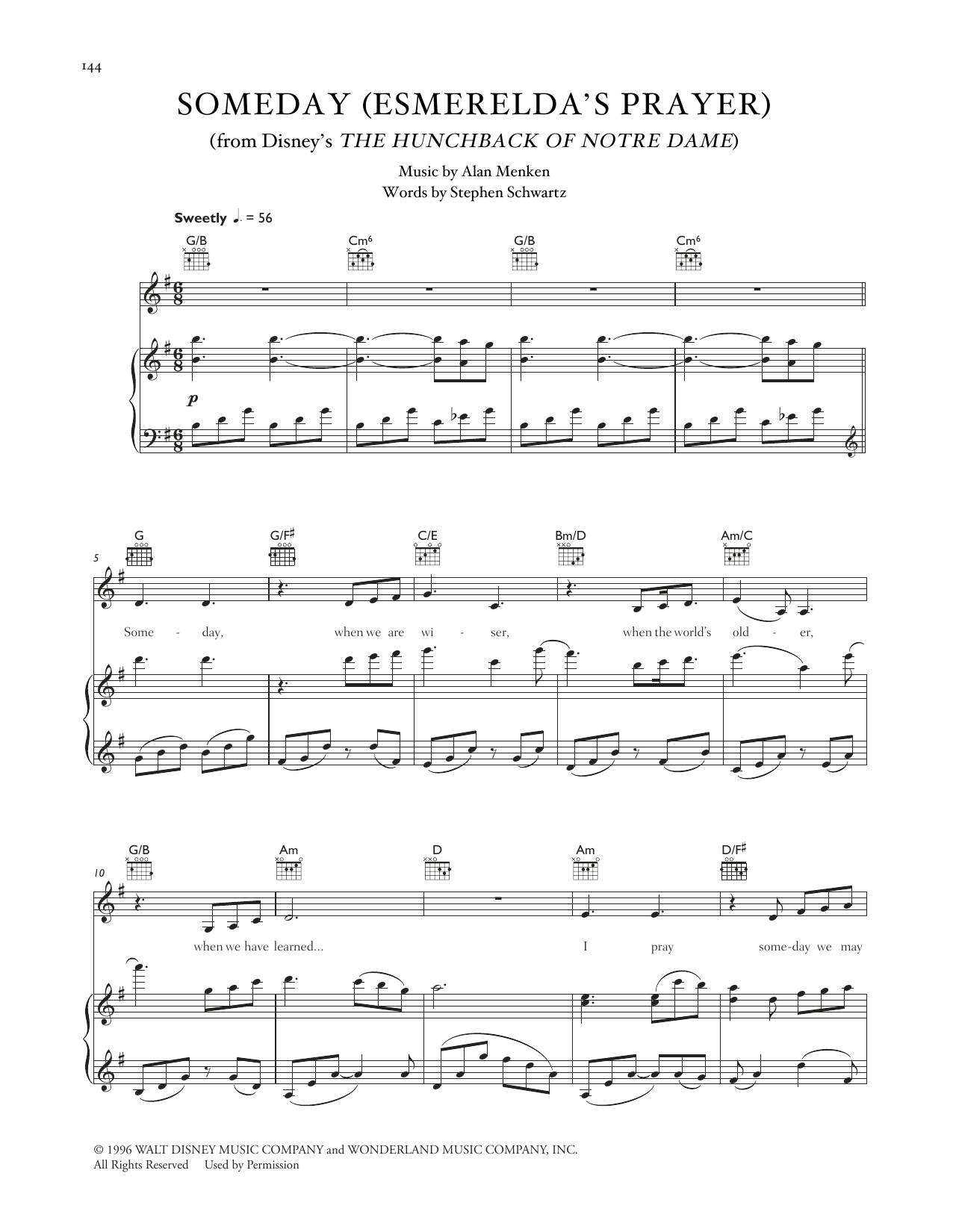 Download Celtic Woman Someday (Esmerelda's Prayer) (from The Sheet Music