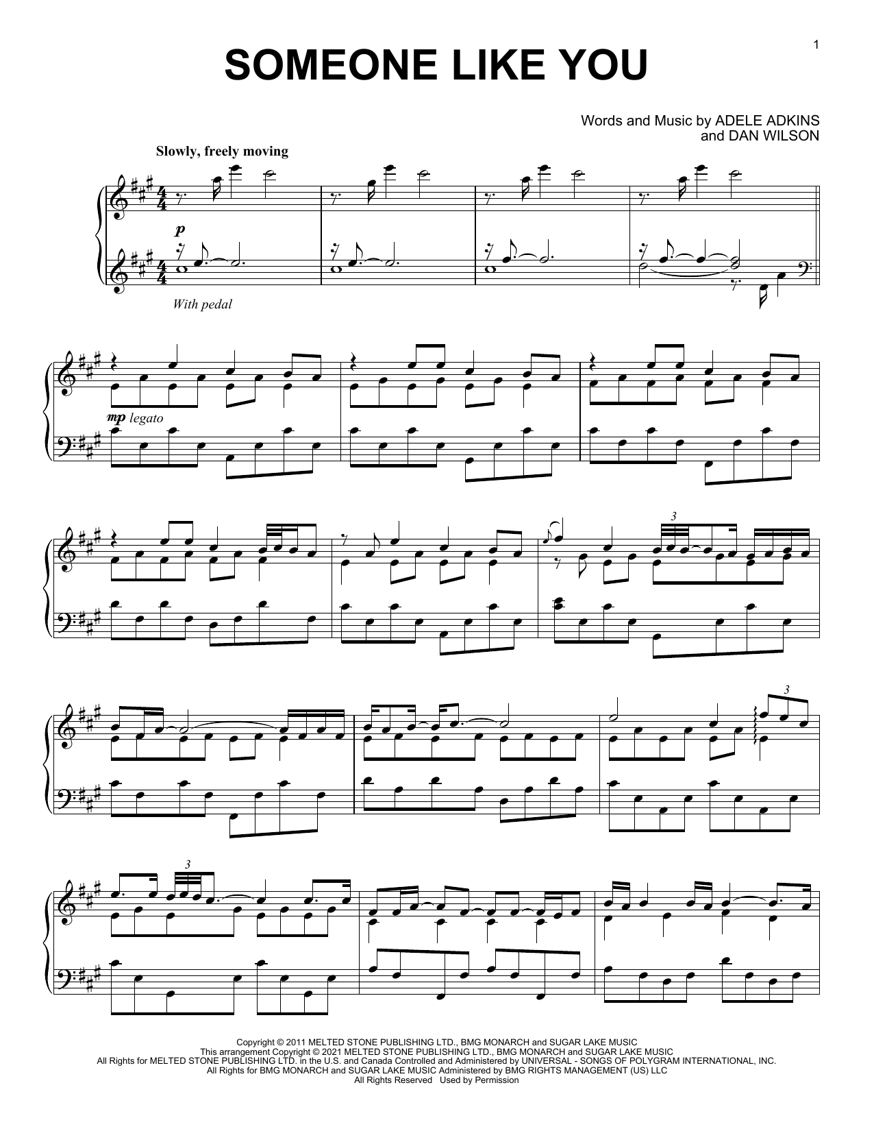 Download Adele Someone Like You [Classical version] Sheet Music