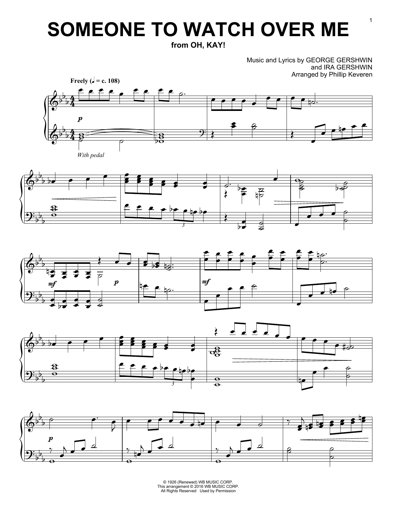 Download Phillip Keveren Someone To Watch Over Me Sheet Music